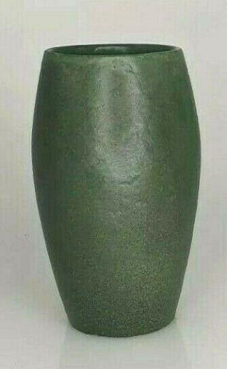 Green Grueby Pottery Vase Extensive Restoration Arts Crafts Boston