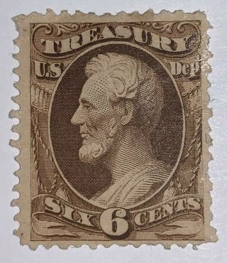 Travelstamps:us Stamps Scott O75 6c Treasury Department Official Ng Hinged
