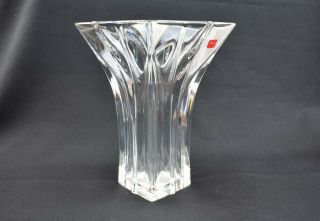 Baccarat France Heavy Crystal Vase 8 