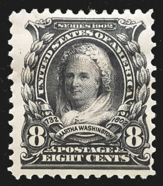 Us Stamp 1902 - 03 8c Martha Washington Scott 306 Og H