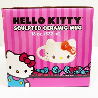 Hello Kitty Sculpted 18 oz Ceramic Mug Hand - painted Collectibles 3