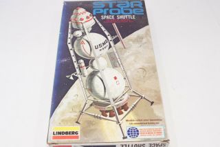 Vintage 1976 Lindberg Star Probe Space Shuttle Model Kit Rocket Sci Fi Open Box