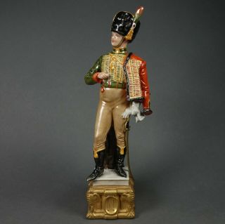 Naples Capodimonte Porcelain - Napoleonic Wars Soldier Figurine - By Bruno Merli