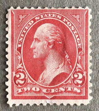 Us 1894 Sc 252 George Washington,  2 Cent,  No Gum,  Hinged