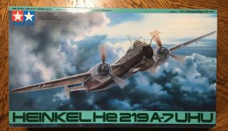 Heinkel He 219 A - 7 Uhu - Tamiya 1/48 Scale Unassembled Aircraft Kit 61057 3600