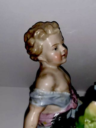 Antique Signed Meissen German Hand Painted Boy Figurine