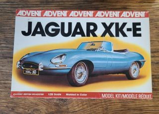 Vintage Advent By Revell Jaguar Xke Convertible 1/25 3102 Model Car Kit 1979