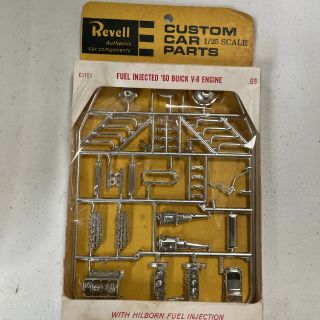 Vintage Revell Parts Pack “ Injected 60 Buick V8 Model Car Engine Kit