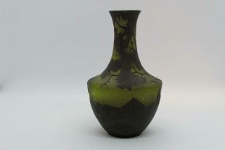 Early Austrian Bohemian Loetz Cameo Vase Art Glass Signed Richard C.  1920s