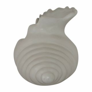 Van Briggle Pottery Matte White Large Conch Shell Planter 3