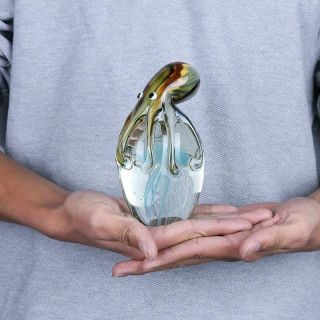Jellyfish & Octopus Animal Figurine Art Glass Crafts Table Wedding Home Gift