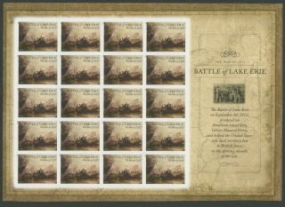 2013 Us 4805a War 1812 Battle Of Lake Erie Stamps Without Die Cuts Imperf.  20
