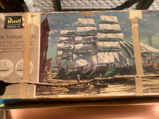 Vintage Revell The Thermopylae Clipper Sailing Ship Model H - 390 - Unassembled