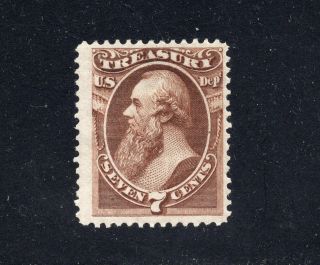 1873 Us Treasury Dept Official Stamp Cv$250 Sc O76p4 Plate 103 7c 626