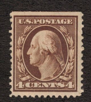 Us Stamps Scott 377 Brown 4cent Washington - Og Vlh