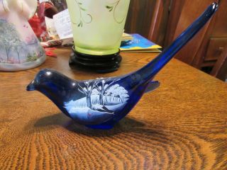 Fenton Art Glass Canaan Valley Bird.