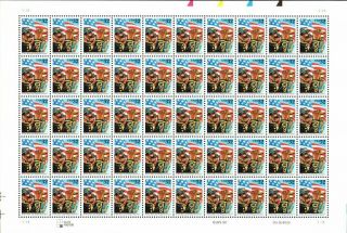1997 Stars And Stripes Forever Sheet Of Fifty 32 Cent Stamps