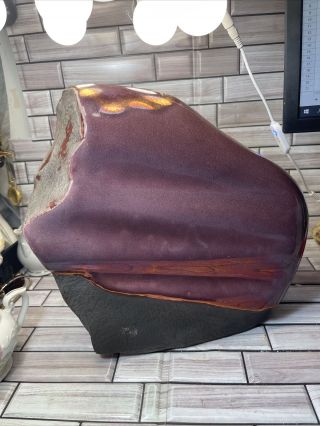 Vintage Tony Evans Ancient Sands Raku Pottery Vase 340 Signed