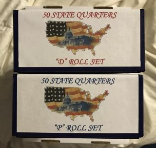 State Quarter Storage Box - Holds 50 Tubes (p & D) Box & 50 Tubes