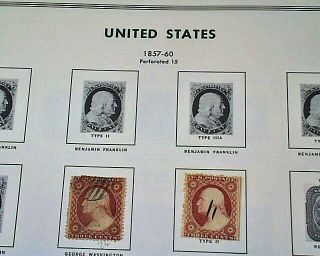 Fine Red 1857 Us George Washington Perforated 13 3 Cent Stamps