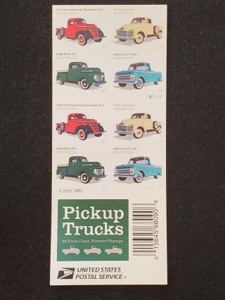 2016 Forever Stamps Pickup Trucks Scott 5101 - 5104 Sheet Of 20 Stamps Mnh