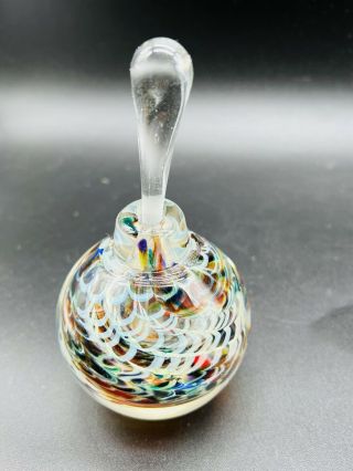 Karg Hand Blown Glass Perfume Scent Bottle Glass Signed