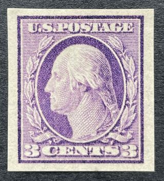 Us Scott 483 - 3 Cent Washington Imperf.  - Single - Mnh - 1917 -