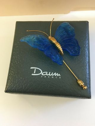 Vintage Daum France Crystal Pin (brooche)