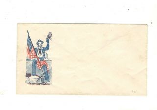 Us Civil War Patriotic Cover: Sailor With Flag