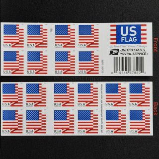 1 Book Of 20 Forever Stamps Us Flag American Stars & Stripes Usps Postage 2018