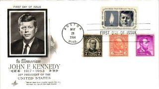 Artcraft 1246 John F.  Kennedy & Assassinated President Garfield Mckinley Lincoln