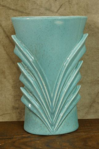 Mid Century Modern Red Wing M - 1461 Vase Turquoise Speckled X - Mas Gift