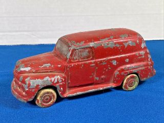 Vintage Scale Model Ford Panel Truck Diecast Toy By National Products Chicago