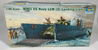 Trumpeter 0347 Wwii Us Navy Lcm (3) Landing Craft 1:35 Scale Lr