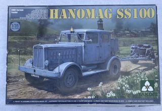 Takom Hanomag Ss100 Wwii German Tractor 1/35 Scale Model Kit 2068