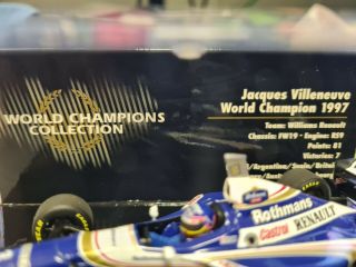 Jacques Villeneuve 1/43 Williams FW19 Rothmans livery World Champion Minichamps 2