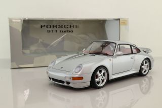 Ut Models 1:18 Scale; Porsche 911 (993) Turbo; Silver Metallic; Boxed