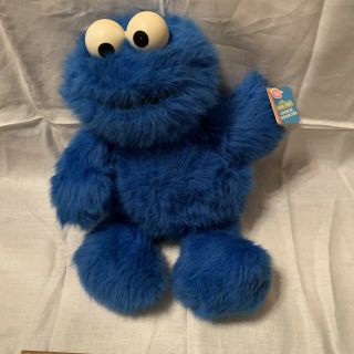 1985 Cookie Monster Large Sesame Street Plush Toy Hasbro Softies Vintage 25 "
