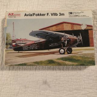 Az Model 14401 Avia/ Fokker F.  Viib 3m 1:144 Scale Model Kit