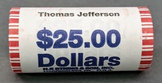 2007 D Thomas Jefferson Presidential Dollar Coin 1 Roll