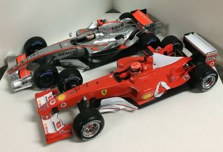 Michel Schumacher,  Kimi Raikkonen F1 Ferrari/mclaren 1/18 Hot Wheels/mattel