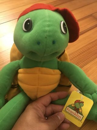 Franklin Turtle Plush Animal Toy Connection Nwt Rare 1999