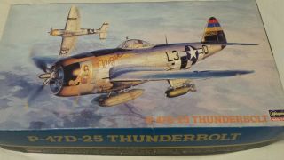 Hasegawa 1/48 Scale P - 47d - 25 Thunderbolt Model Kit And Extra Parts To Upgrade