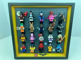The Lego Batman Movie Mini Figures Series 1 Full Set With Display Frame
