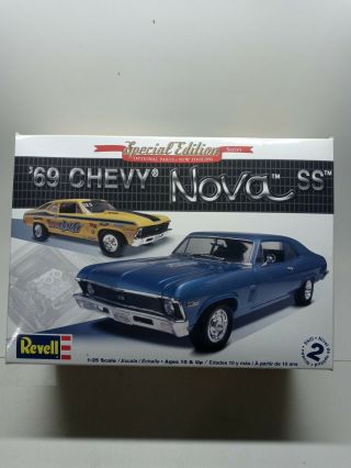 Revell Plastic Model Kit ‘69 Chevy Nova Ss 1:25 85 - 2098 Open Box Complete 2008