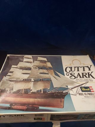 Vintage (1979) Revell Cutty Sark Clipper Sailing Ship Model Kit Pre Owned