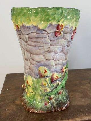 Rarest Royal Winton Pixie Vase Grinwades England Pixieware Elf Merry Christmas. 2