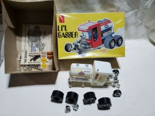 Vintage Amt Lil Gasser T302 Model Kit 1/25 Scale Mostly Built Parts Decals