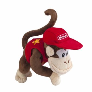Mario Bros Diddy Kong Plush Doll Stuffed Animal Figure Toy 8 Inch Gift