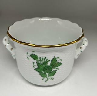 Herend Hungary Porcelain Handpainted Cache Pot 7309